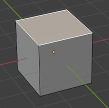 Cube with face selected