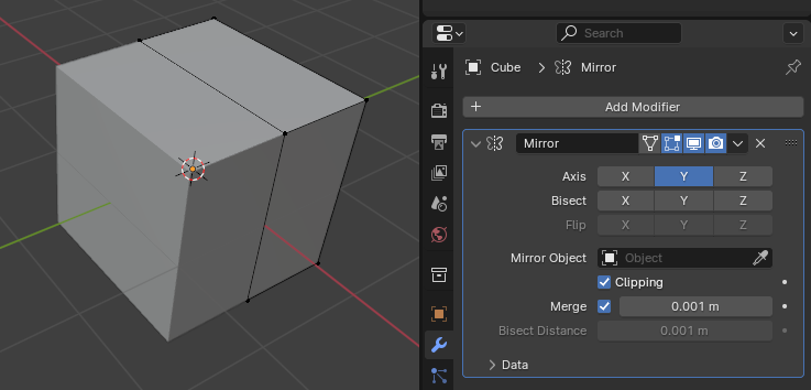 Mirrored cube