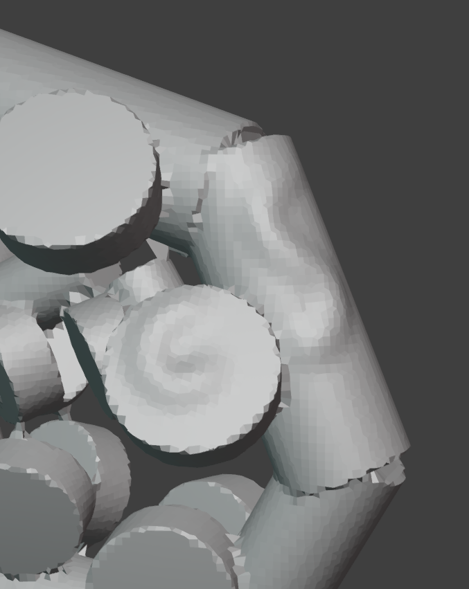 Draw brush clearly drawn on a remeshed koru blockout