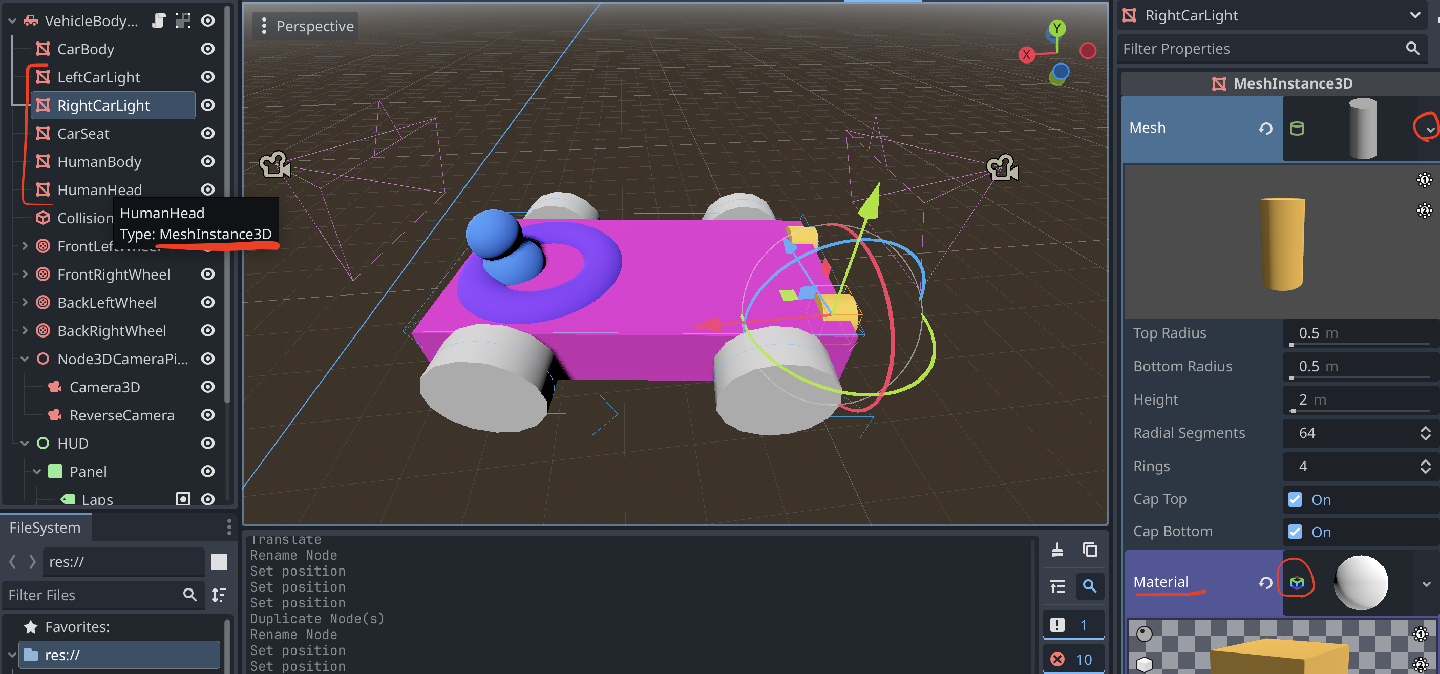 Picture of car with both front and back cameras with pizzazz