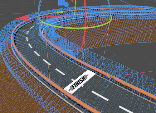 Finish line Area3D to make sure that area is in track.