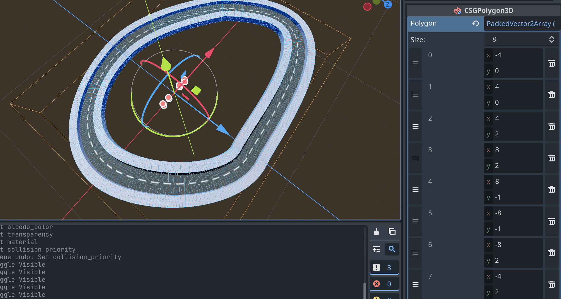 Invisible Road Barrier coordinates