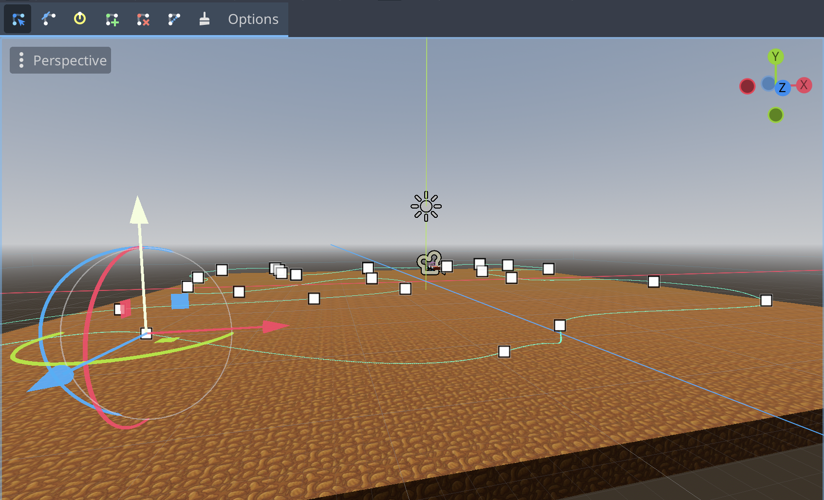 Picture of moving path point up