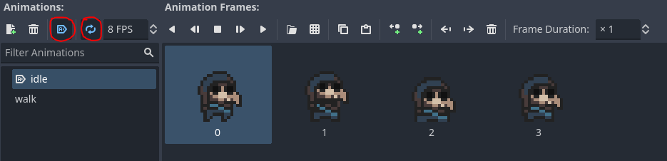 Idle Animation Frames