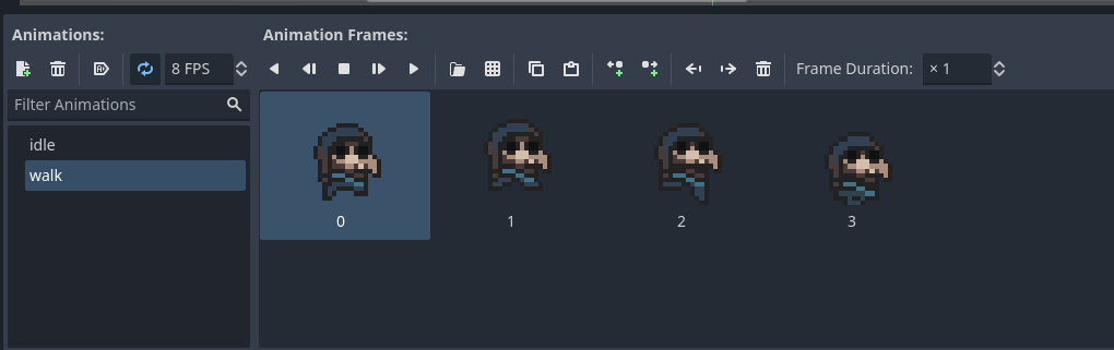 Walk Animation Frames